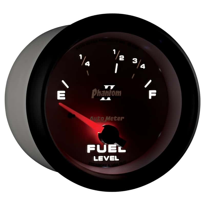 AutoMeter — Autometer Phantom II 2-5/8in / 73 Ohms Empty - 10 Ohms Full Electrical Fuel Level Gauge
2-5/8" FUEL LEVEL, 7 - view 12