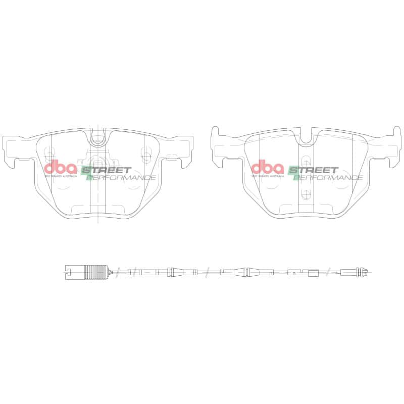 DBA — DBA 07-10 BMW X5 xDrive30i 3.0i Rear SP Performance Brake Pads
Brake Pad - view 2