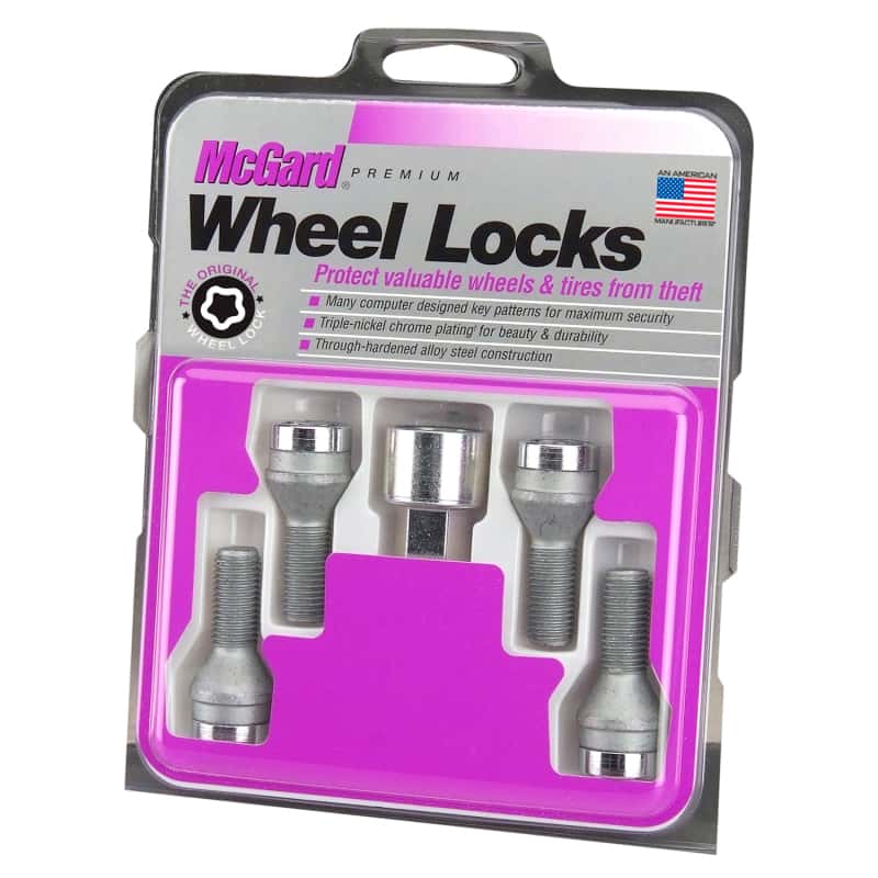 McGard — McGard Wheel Lock Bolt Set - 4pk. (Cone Seat) M14X1.5 / 17mm Hex / 27.5mm Shank Length - Chrome
WHEEL LOCK SET - view 6