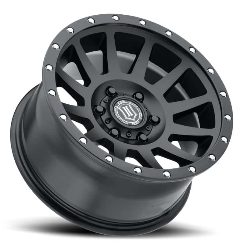 ICON — ICON Compression 17x8.5 6x5.5 0mm Offset 4.75in BS 106.1mm Bore Satin Black Wheel
COMPRESSION WHEEL - view 3