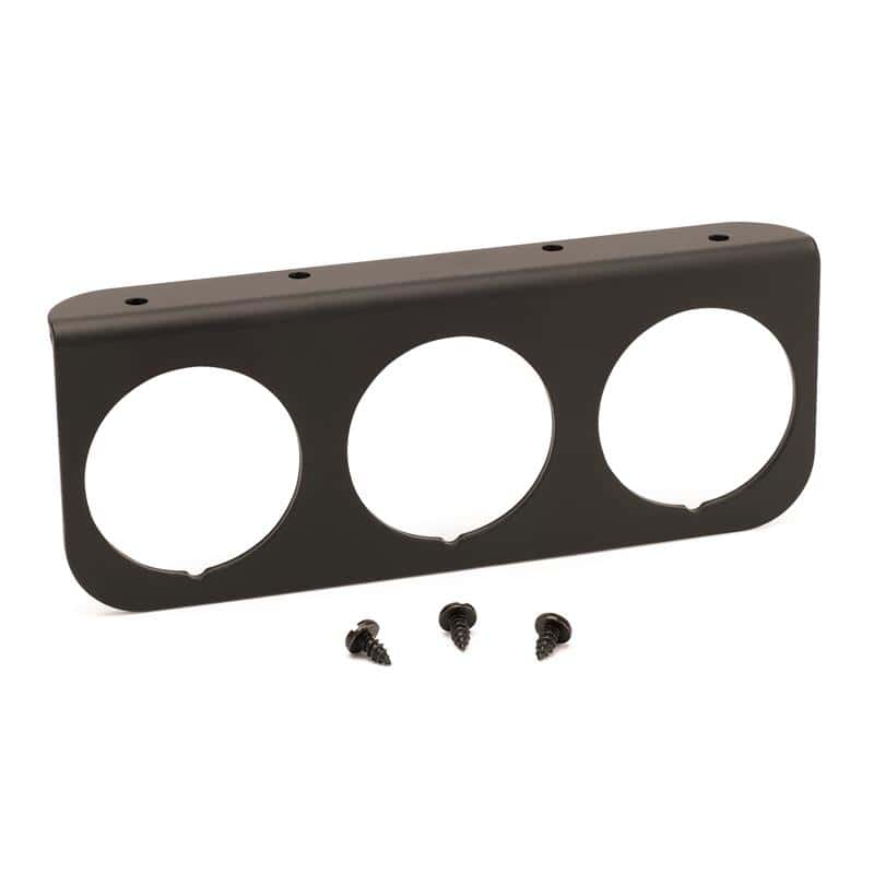 AutoMeter — Autometer 2-1/16in Black 3-Hole Gauge Panel
2" 3-HOLE GAUGE PANE - view 2