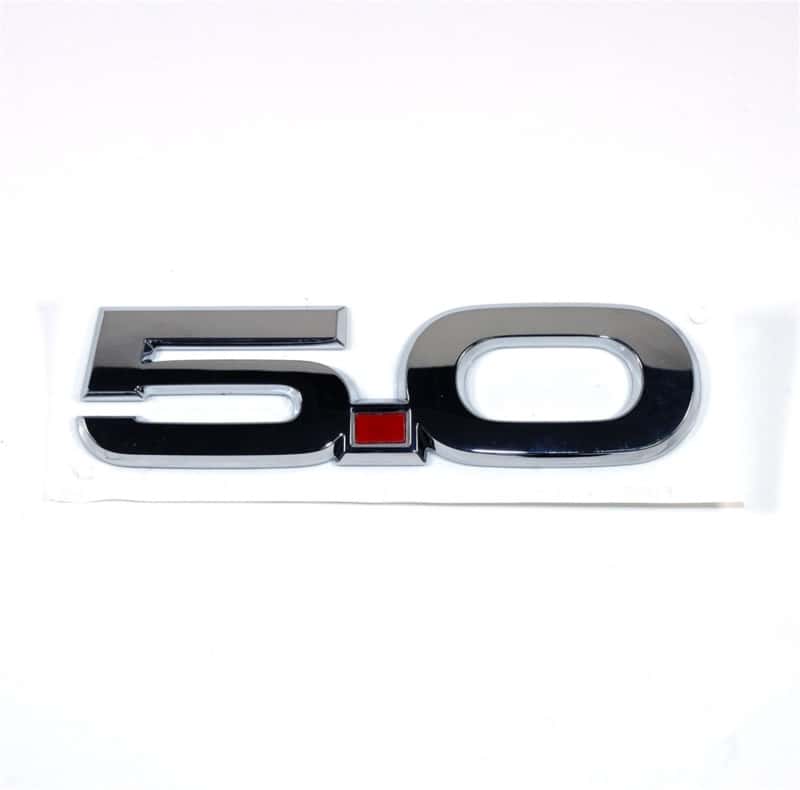 Ford Racing — Ford Racing 15-17 Ford Mustang 5.0L Fender Emblem Chrome - view 2