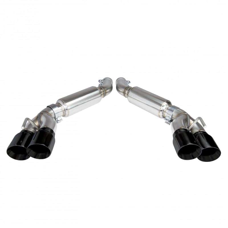 Kooks Headers — Kooks 2016 + Chevrolet Camaro SS LT1 3in Axle Back Exhaust System w/ Mufflers and Black Quad Tips
OEM x 3in. Axle-Back
OEM x 3" Axle-Back - view 1