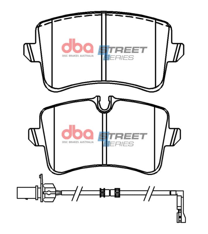 DBA — DBA 10-17 Audi A8 Street Series Rear Brake Pads
Brake Pad - view 2