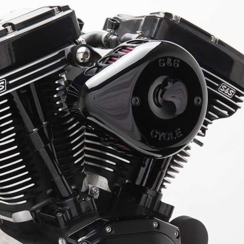 S&S Cycle — S&S Cycle 91-06 XL Sportster Models Stealth Air Cleaner Kit w/ Gloss Black Mini Teardrop Cover - view 1