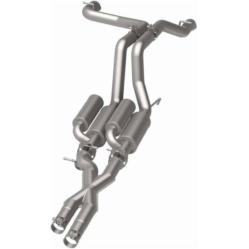 Magnaflow — MagnaFlow Cat-Back 2021 Jeep Wrangler 6.4L Rock Crawler Series Dual Exit Stainless Exhaust - view 4