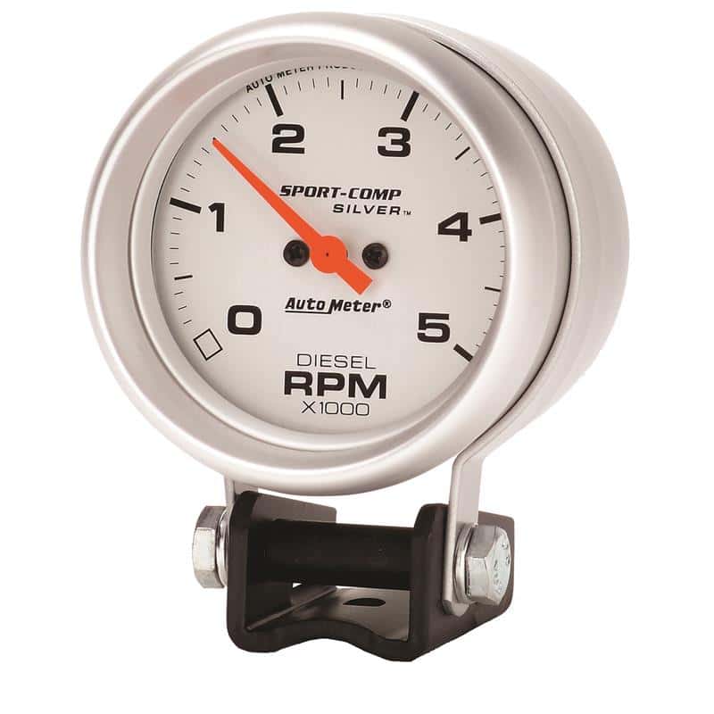 AutoMeter — Autometer Ultra-Lite 2-5/8in Pedestal Diesel Tachometer 0-5000 RPM
2-5/8" TACH, 5,000 R - view 4