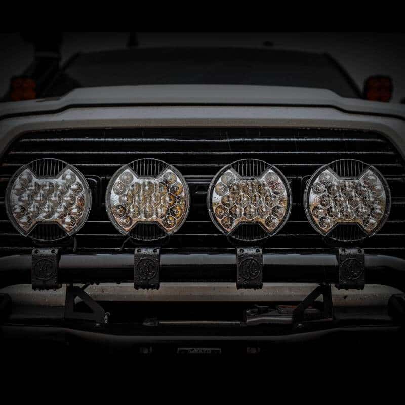 KC HiLiTES — KC HiLiTES SlimLite 8in. LED Light Shield SAE Driving (Shield Only) - Clear - view 4