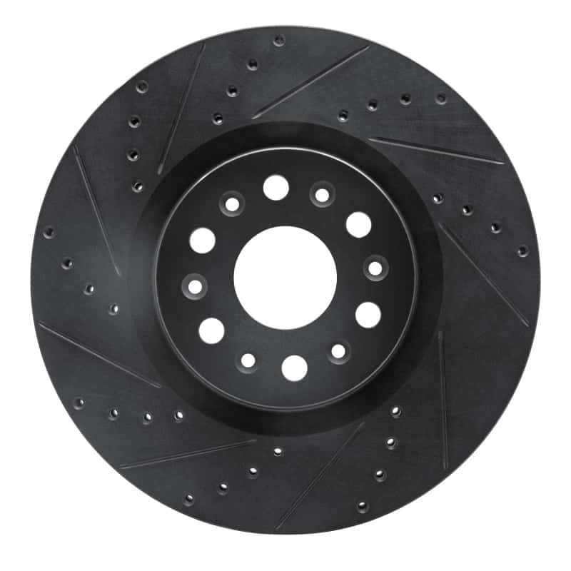 R1 Concepts — R1 2017-2025 Buick Enclave Front Left Drilled & Slotted Black Brake Rotor
R1 Brake Rotor Drill - view 1