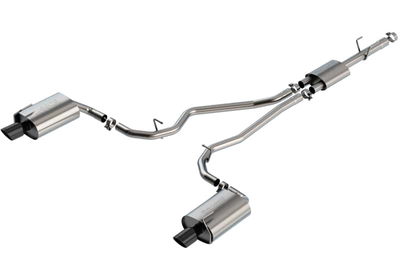 Borla — Borla 2020 Ford Explorer Limited Ecoboost 2.3L 2.25in S-type Exhaust - Black Chrome Tips
Cat-Back System - view 1