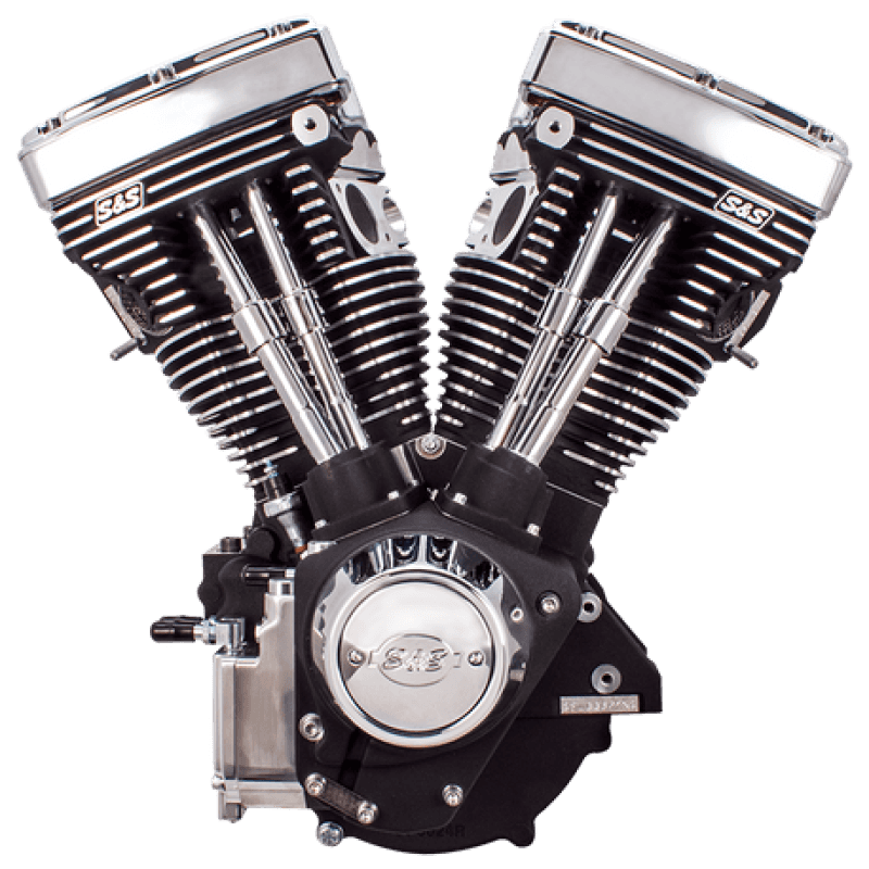 S&S Cycle — S&S Cycle 84-99 BT V111 Long Block Engine - Wrinkle Black - view 2