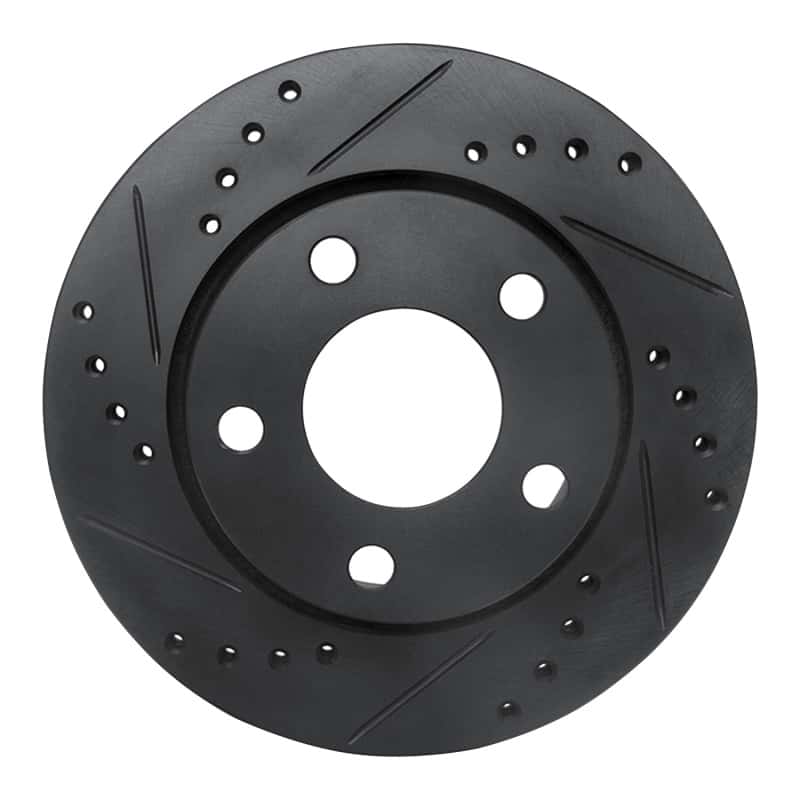 R1 Concepts — R1 00-02 Audi S4 Rear Left Drilled & Slotted Black Brake Rotor
R1 Brake Rotor Drill - view 1
