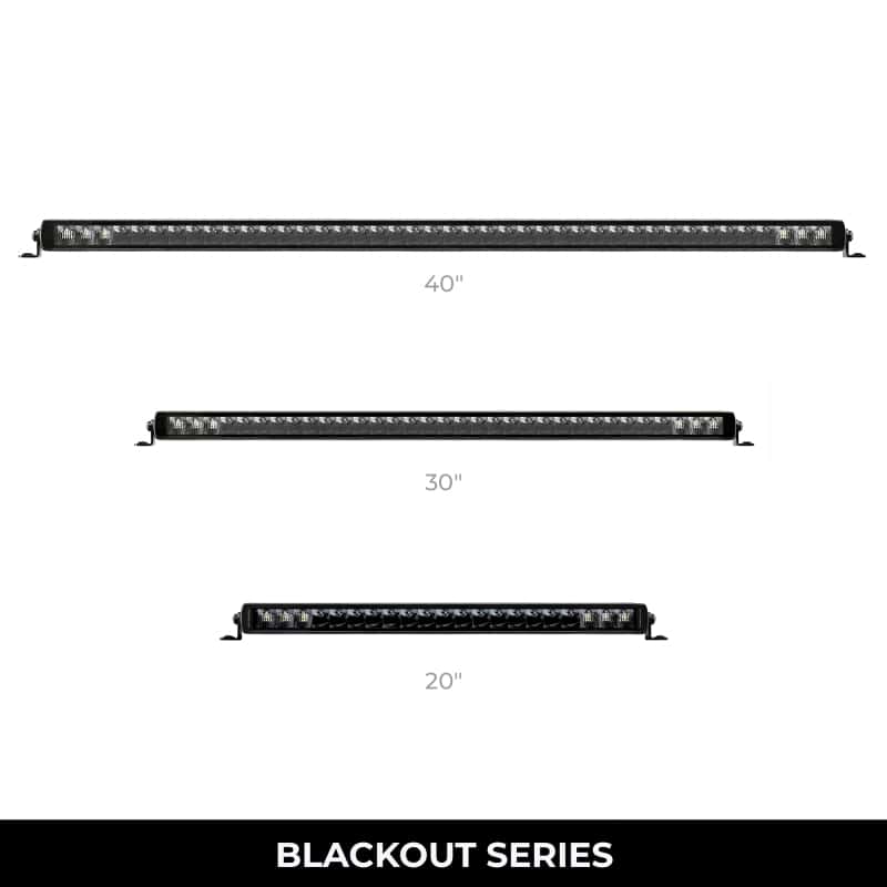 Go Rhino — Go Rhino Xplor Blackout Series Sgl Row LED Light Bar (Surface/Threaded Stud Mount) 20.5in. - Blk
BLKOUT - 20"LightBar - view 9