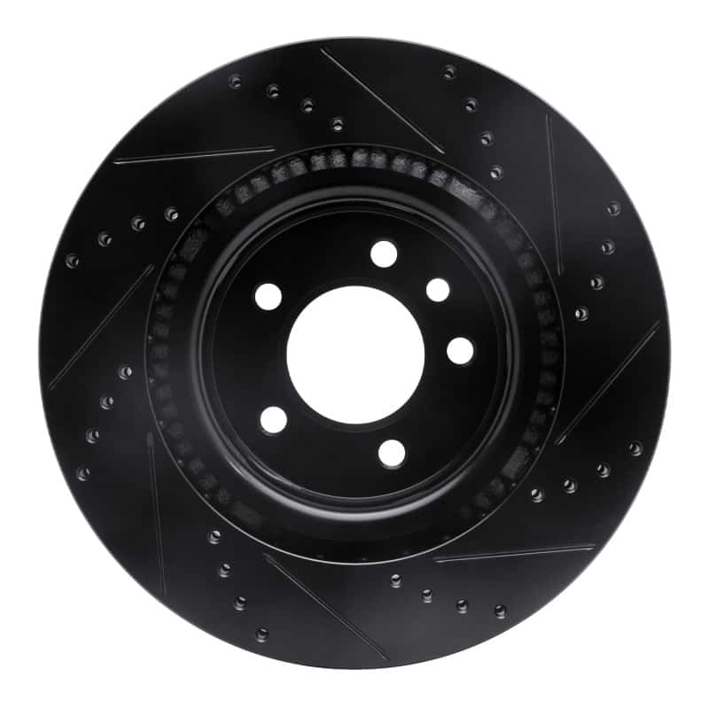 R1 Concepts — R1 05-09 Land Rover LR3 Front Left Drilled & Slotted Black Brake Rotor
R1 Brake Rotor Drill - view 5
