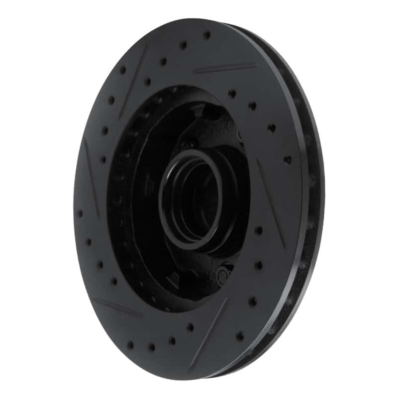 R1 Concepts — R1 83-97 Ford AEROSTAR Front Right Drilled & Slotted Black Brake Rotor
R1 Brake Rotor Drill - view 4