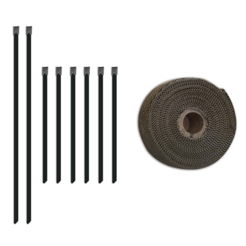 Mishimoto — Mishimoto 2 inch x 35 feet Heat Wrap with Stainless Locking Tie Set
Exhaust Sys Wrap Kit - view 1