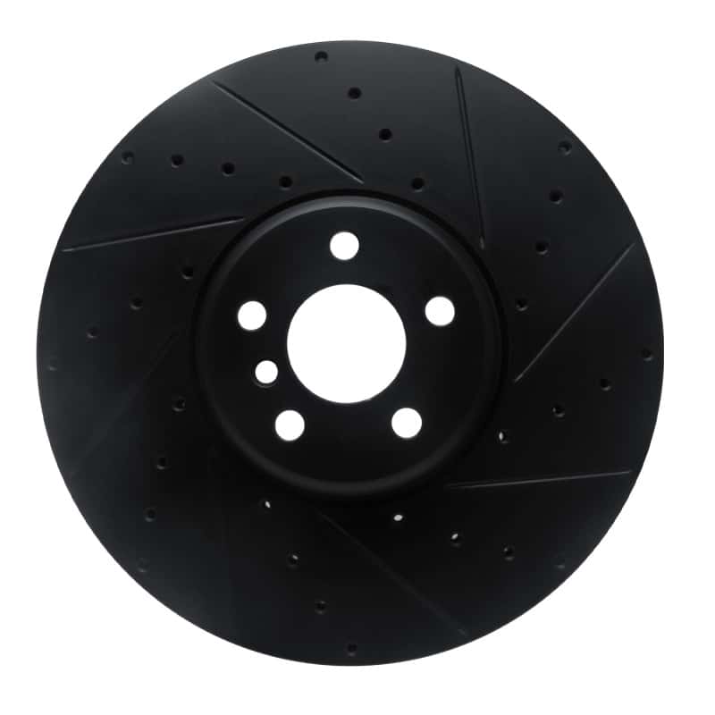 R1 Concepts — R1 16-25 BMW i7 Right Front Drilled & Slotted Black Brake Rotor
R1 Brake Rotor Drill - view 1