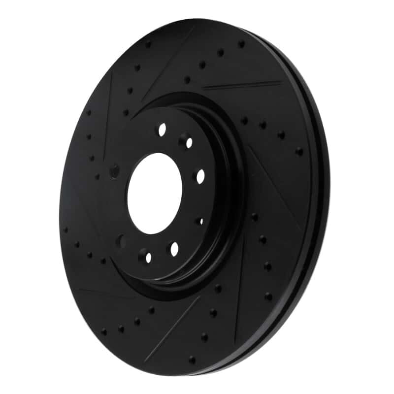 R1 Concepts — R1 06-07 Mazda 6 Front Left Drilled & Slotted Black Brake Rotor
R1 Brake Rotor Drill - view 2