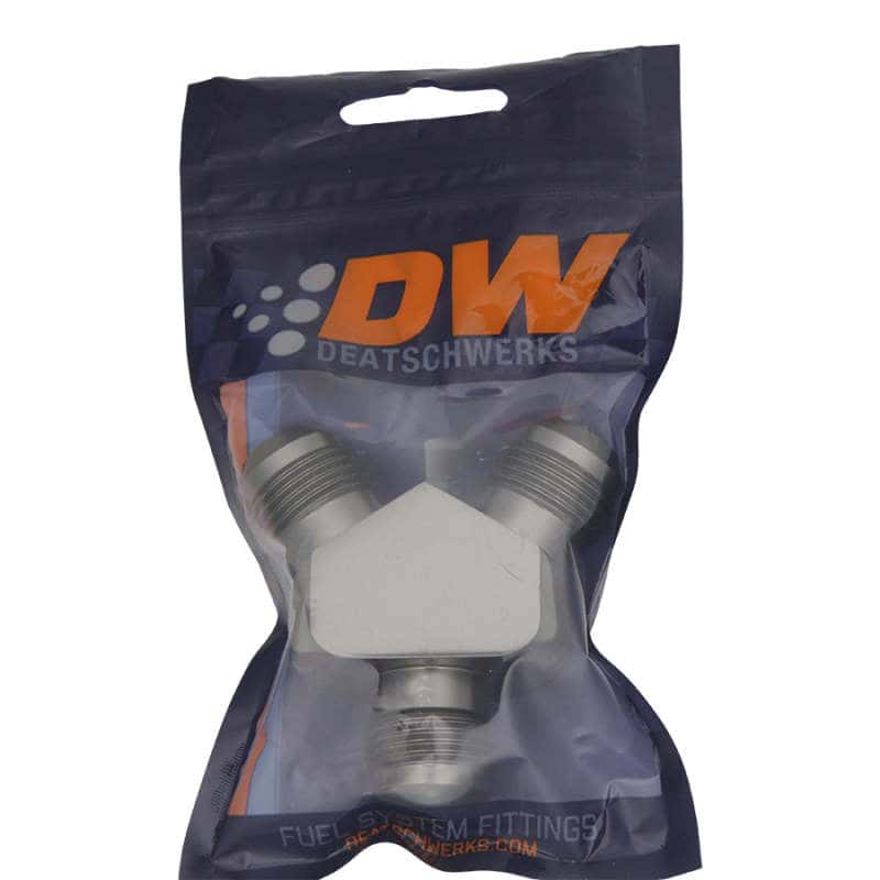 DeatschWerks — DeatschWerks 10AN Male Flare + 10AN Male Flare To 10AN Male Flare Y-Block Fitting - view 2