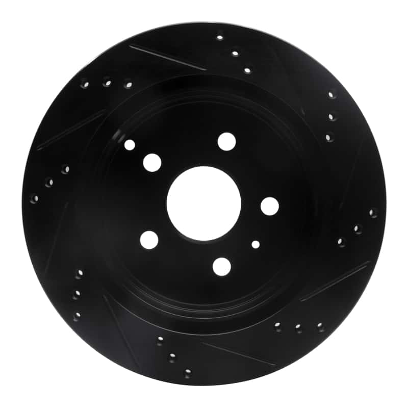 R1 Concepts — R1 10-17 Chevrolet Equinox Rear Left Drilled & Slotted Black Brake Rotor
R1 Brake Rotor Drill - view 5