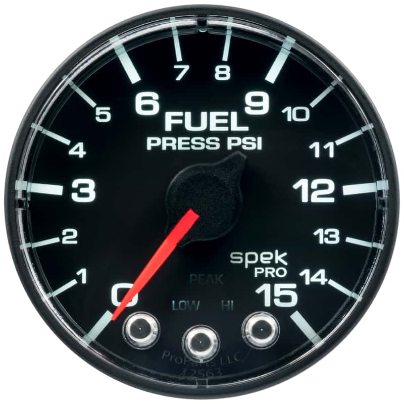 AutoMeter — Autometer Spek-Pro Gauge Fuel Press 2 1/16in 15psi Stepper Motor W/Peak & Warn Blk/Blk
GA 2" FP 15 BFB SPEK - view 13