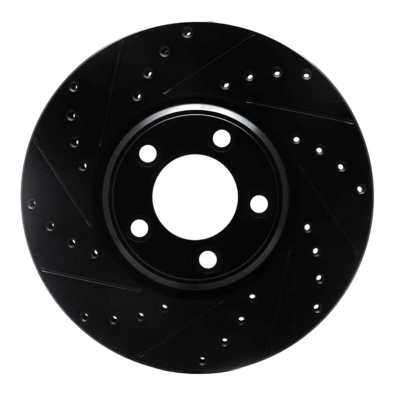 R1 Concepts — R1 00-06 Ford Thunderbird Front Left Drilled & Slotted Black Brake Rotor
R1 Brake Rotor Drill - view 1