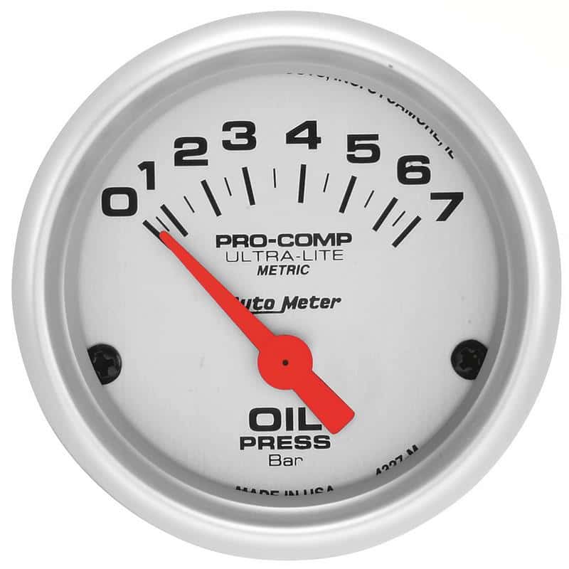 AutoMeter — Autometer Ultra-Lite 52mm 0-7 Bar Electronic Oil Pressure Gauge
2" OIL PRESS, 0-7 BA - view 2
