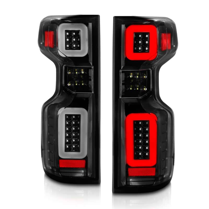 ANZO — ANZO 19-21 Chevy Silverado Full LED Taillights Black Housing Clear Lens G2 (w/C light Bars) - view 14