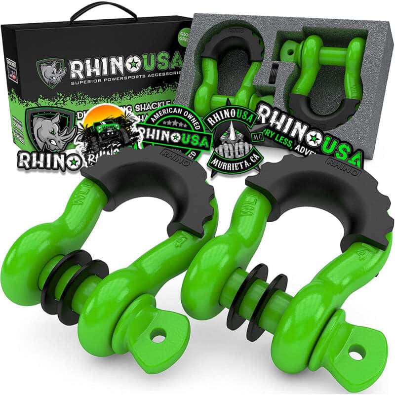Rhino USA — Rhino USA 3/4In D-Ring Shackle Set (2-Pack)(Green)
Tow Hook - view 1