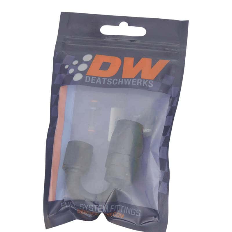 DeatschWerks — DeatschWerks 6AN Female Swivel 180-Degree Hose End CPE - Anodized Matte Black
Lines & Fittings - view 2