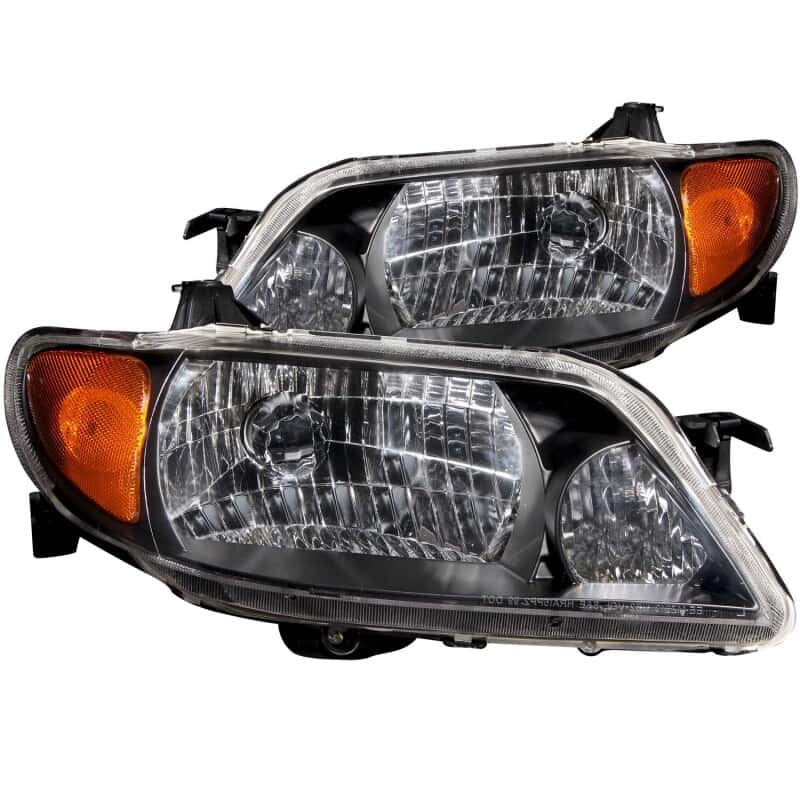 ANZO — ANZO 2001-2003 Mazda Protege Crystal Headlights Black
Head Light Set
HdLtSet - view 2