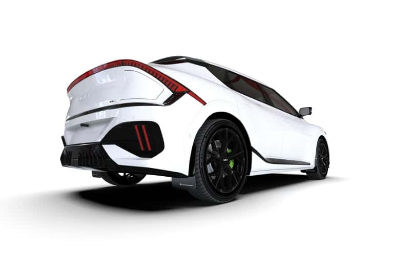 Rally Armor — Rally Armor 25-26 Kia EV6 Base Light/GT/GT-Line Black Mud Flap - White Logo
Mud Flap - view 3