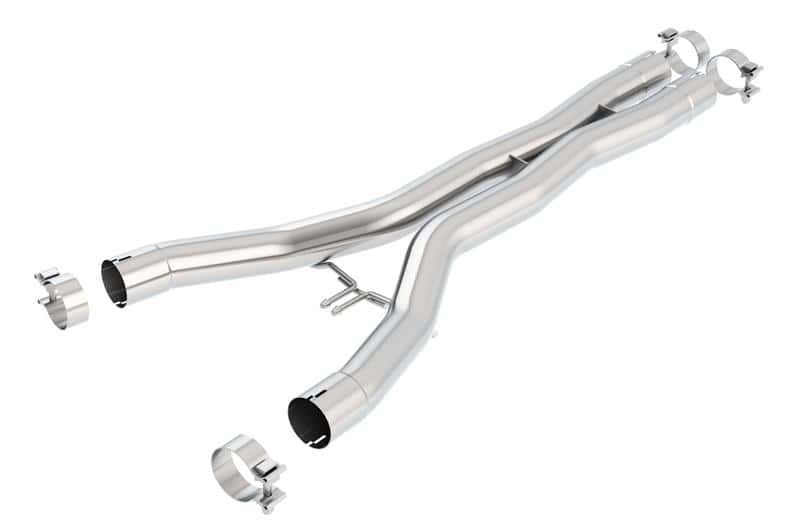 Borla — Borla 2014 Chevy Corvette Stingray X-Pipes (Smog Legal Cut and Clamp)
ExhstPipe - view 2