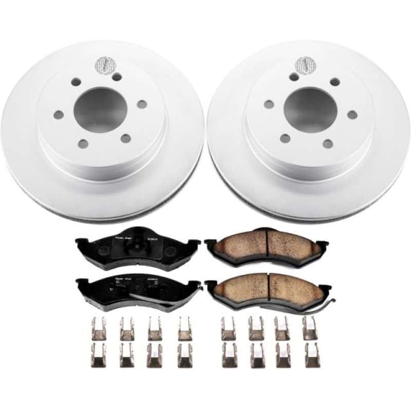 PowerStop — Power Stop 1999 Dodge Dakota Front Z17 Evolution Geomet Coated Brake Kit - view 1