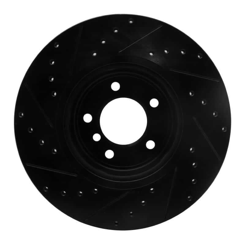 R1 Concepts — R1 06-13 BMW 135IS Front Right Drilled & Slotted Black Brake Rotor
R1 Brake Rotor Drill - view 5