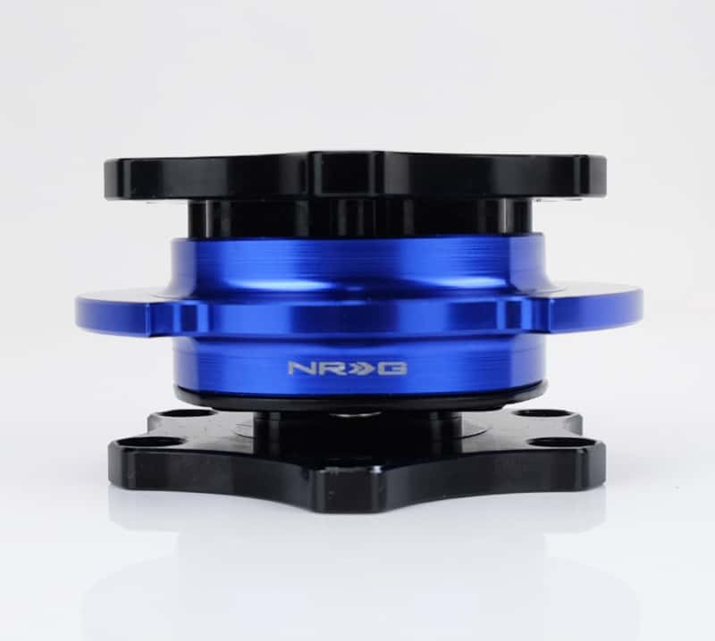 NRG — NRG Race Short Hub Datsun - Black Body Blue Ring - view 1