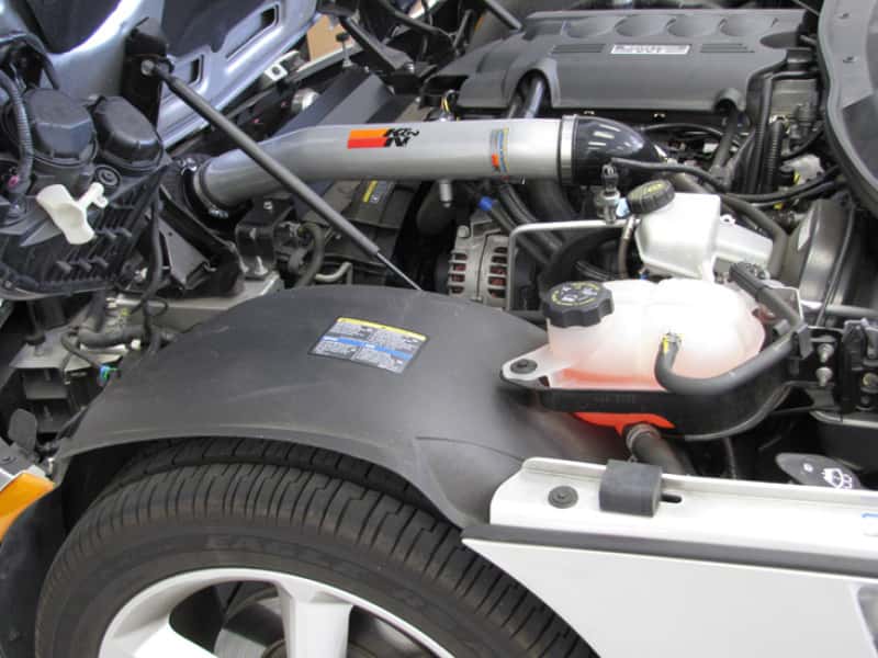 K&N Engineering — K&N 06-08 Pontiac Solstice / Saturn Sky L4-2.4L Silver Typhoon Short Ram Intake
Performance Air Inta
Air Intake System - view 3