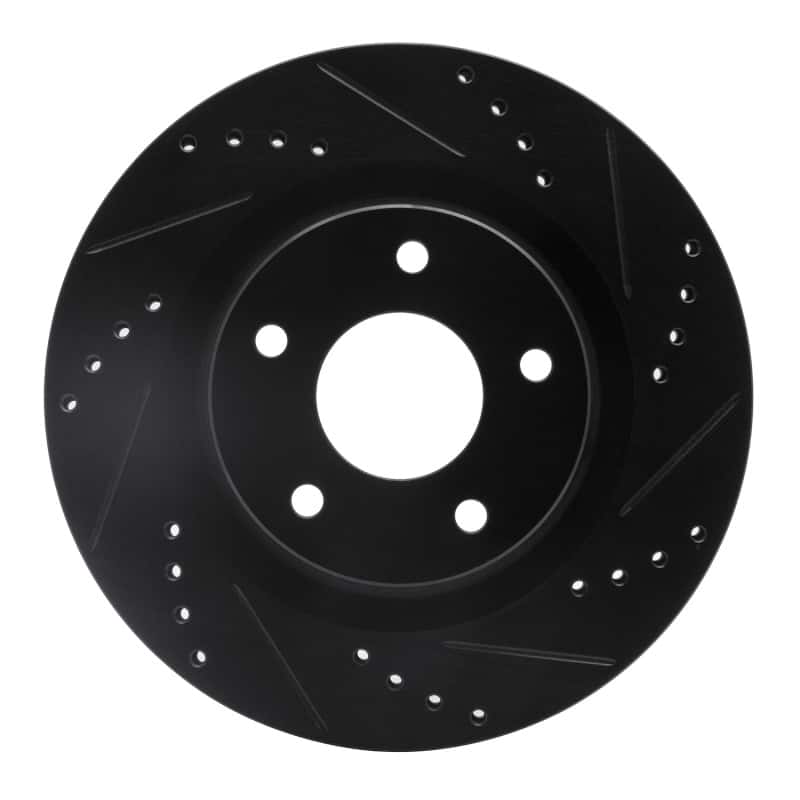 R1 Concepts — R1 07-13 Nissan Altima Front Right Drilled & Slotted Black Brake Rotor
R1 Brake Rotor Drill - view 1