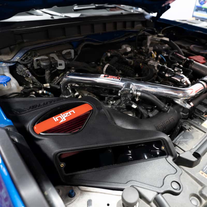Injen — Injen 2021-2022 Ford Bronco V6-2.7L Twin Turbo Evolution Intake (Oiled)
Evolution Intake - view 3