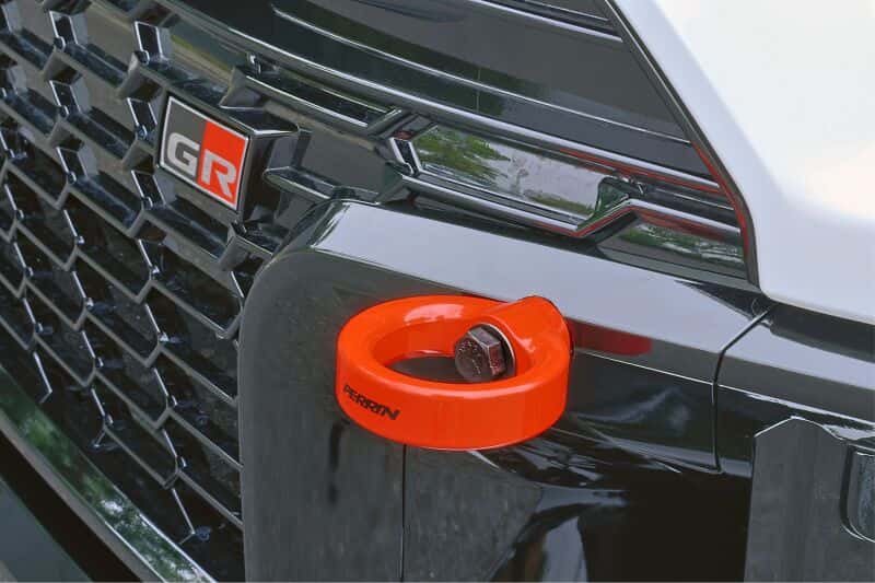Perrin Performance — PERRIN 23-26 Toyota GR Corolla Front Tow Hook - Red - view 3
