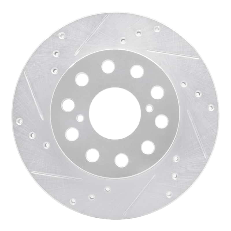 R1 Concepts — R1 91-95 Toyota MR2 Rear Left Drilled & Slotted Silver Brake Rotor
R1 Brake Rotor Drill - view 1