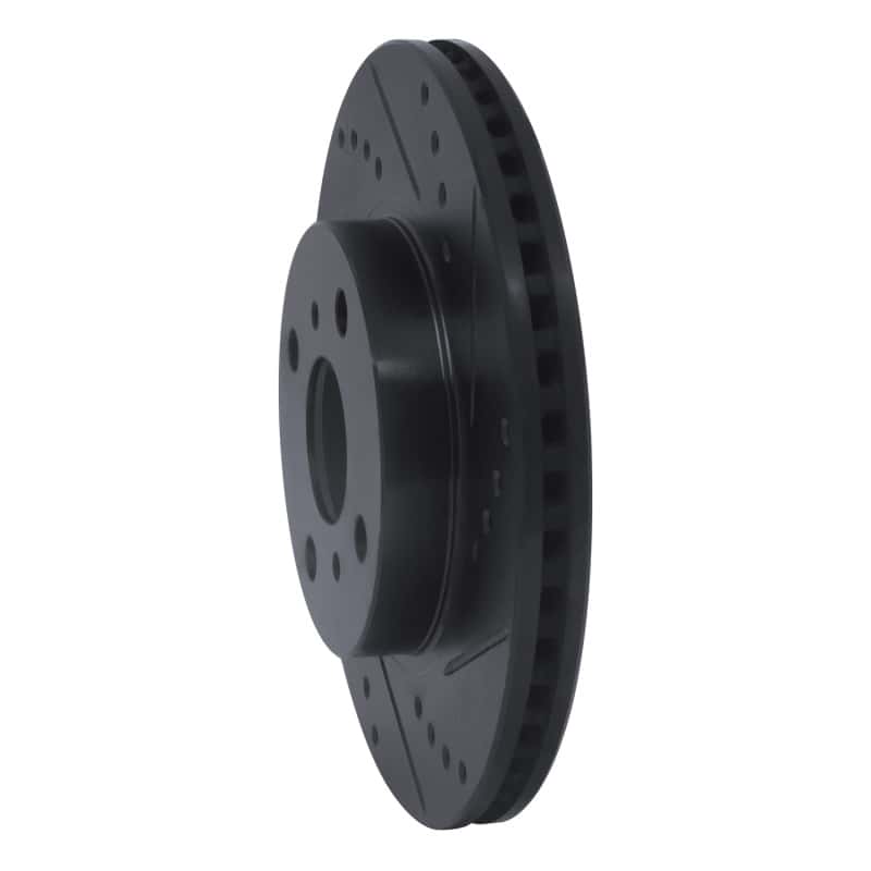 R1 Concepts — R1 06-19 Scion IQ Front Right Drilled & Slotted Black Brake Rotor
R1 Brake Rotor Drill - view 2
