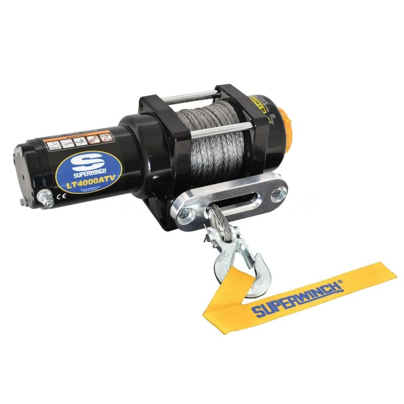 Superwinch — Superwinch 4000 LBS 12V DC 3/16in x 50ft Synthetic Rope LT4000 Winch
Winch - view 3