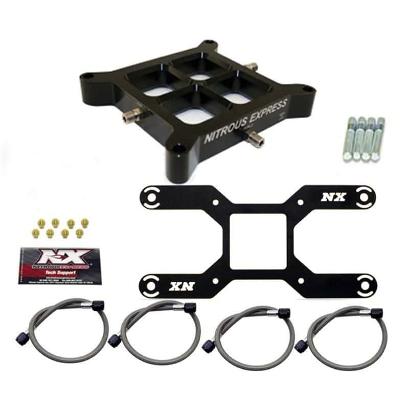 Nitrous Express — Nitrous Express Dual Stage Billet Crossbar (4150 Flange) Nitrous Plate Conversion (50-800HP)
Injector Plate
N2OPlate - view 1