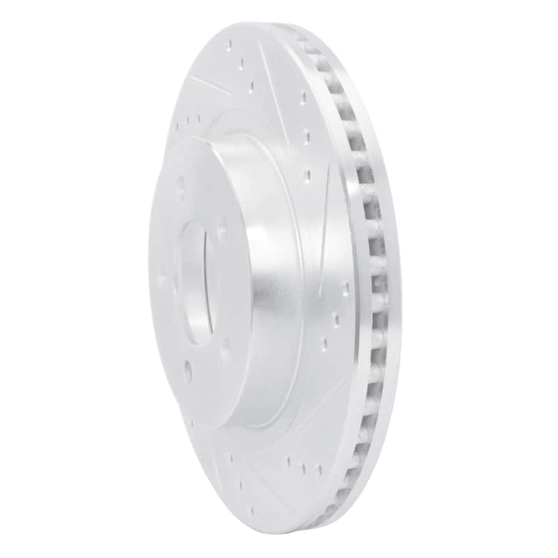 R1 Concepts — R1 98-04 Chrysler 300M Front Right Drilled & Slotted Silver Brake Rotor
R1 Brake Rotor Drill - view 2