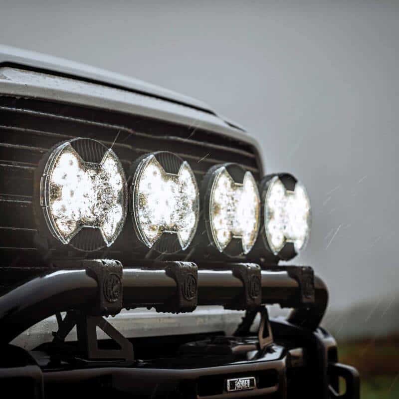KC HiLiTES — KC HiLiTES SlimLite 8in. LED Light Shield (Shield Only) - Clear - view 2