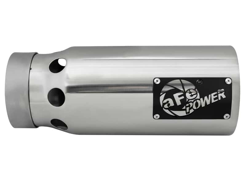 aFe — aFe SATURN 4S 4in SS Intercooled Exhaust Tip - Polished 4in In x 5in Out x 12in L Bolt-On
Exhaust Tip Polished - view 2