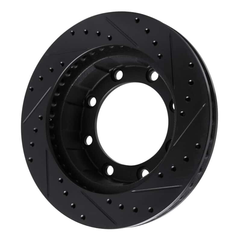 R1 Concepts — R1 77-79 Ford F-350 4WD (Excl Super Duty) Front Left Drilled & Slotted Black Brake Rotor
R1 Brake Rotor Drill - view 4