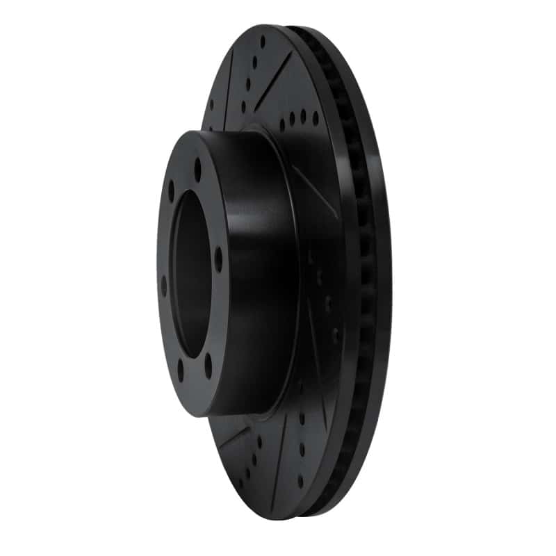 R1 Concepts — R1 00-07 Toyota TUNDRA Front Left Drilled & Slotted Black Brake Rotor
R1 Brake Rotor Drill - view 2