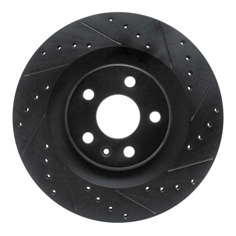 R1 Concepts — R1 16-26 Volvo S60 Rear Right Drilled & Slotted Black Brake Rotor
R1 Brake Rotor Drill - view 1